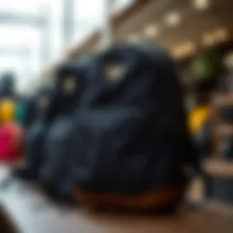 Stylish and functional backpack on display