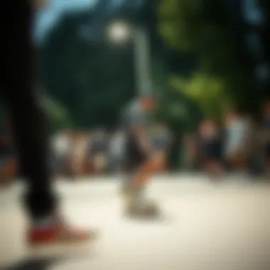 adidas Postmove in the Skateboarding Community Community gathering showcasing skateboarders wearing adidas Postmove