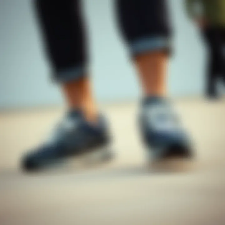 Person wearing New Balance shoes in casual setting