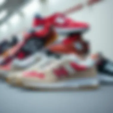 Variety of affordable New Balance models displayed