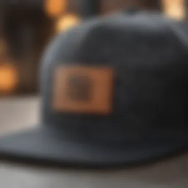 Comfort and Fit of Mesh Snapback Hat Detailed shot of the interior lining of an all mesh snapback hat emphasizing comfort and fit.