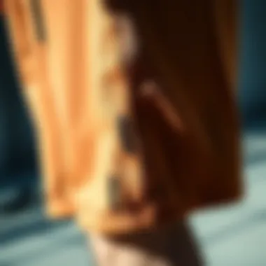 Fabric and Stitching Quality Close-up of the fabric and stitching details of 2XL shorts