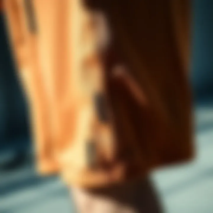 Fabric and Stitching Quality Close-up of the fabric and stitching details of 2XL shorts