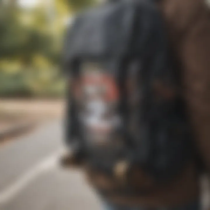 Feature-rich backpack for skateboarding