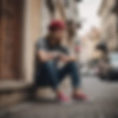 Casual Style with a Twist Stylish outfit featuring Bandana Classic Slip-On Vans paired with casual streetwear