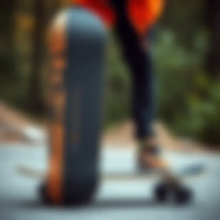 Tech Fleece and Skateboard Style A stylish skateboard deck alongside tech fleece apparel