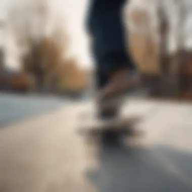 Demonstration of Burton Step In Bindings in action on a skateboard