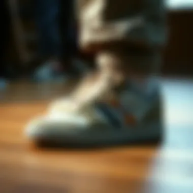 Casual lifestyle setting featuring CCS sneakers