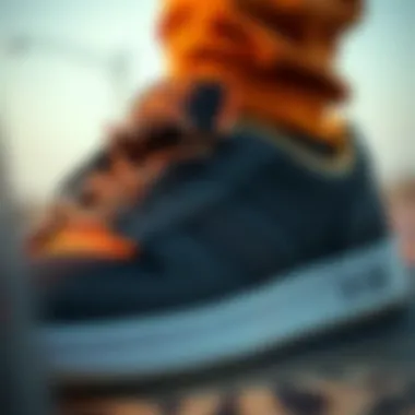 Close-up of CCS sneaker design showcasing innovative materials