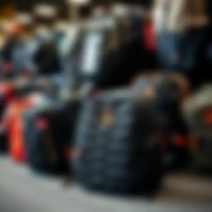 Showcase of Mini Backpack Brands Different brands of mini backpacks displayed together