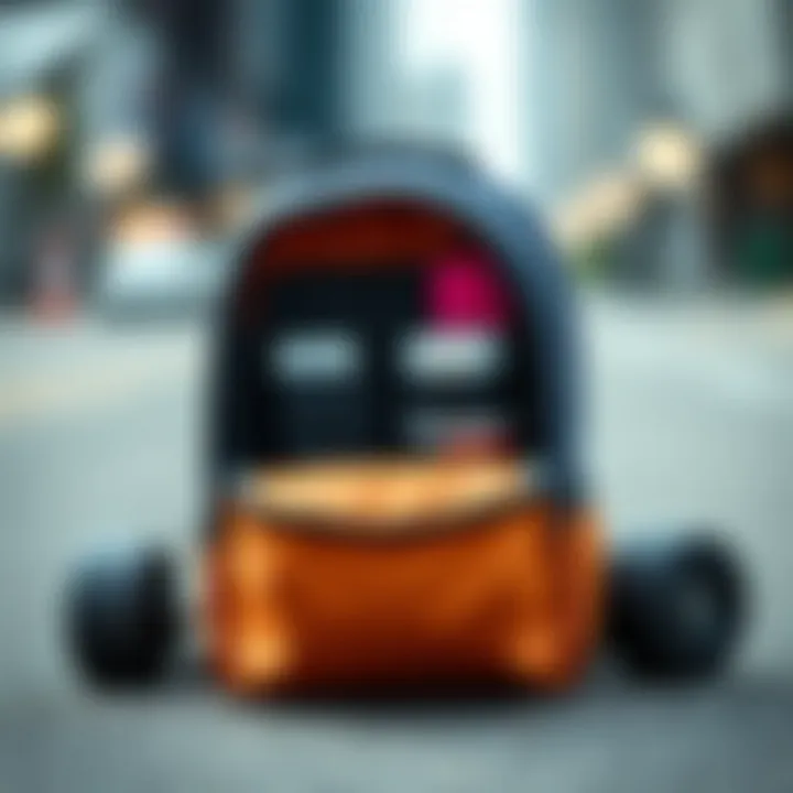 Functional Design of Mini Backpacks Close-up of a mini backpack showcasing its compartments and functionality