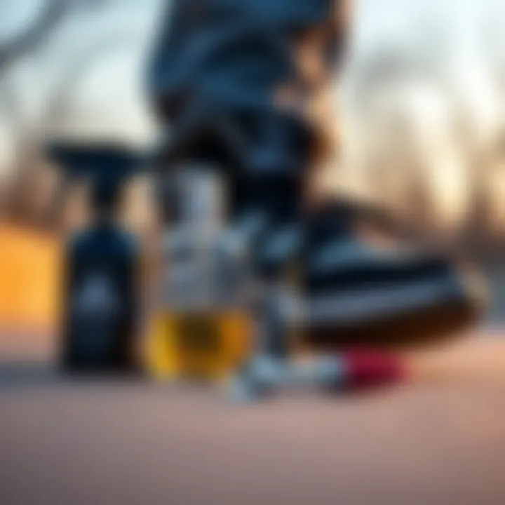 Essential components of a shoe cleaning kit