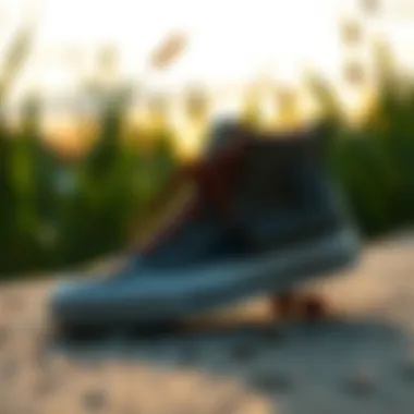 Converse Hike Star in Natural Outdoor Setting Stylish outdoor setting highlighting the Converse Hike Star in natural elements