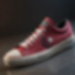 Close-up of Converse Pro Skate shoe featuring its unique sole design