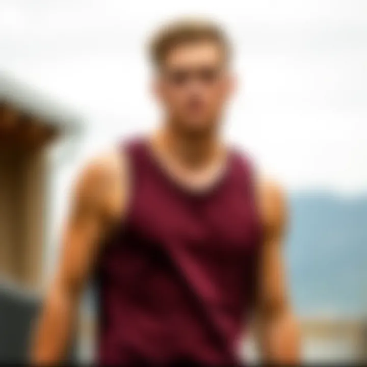 Classic tank top in neutral colors