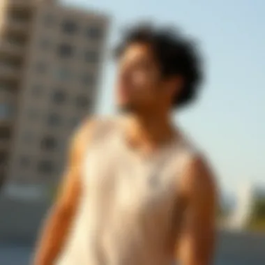 Lightweight tank top suitable for active wear