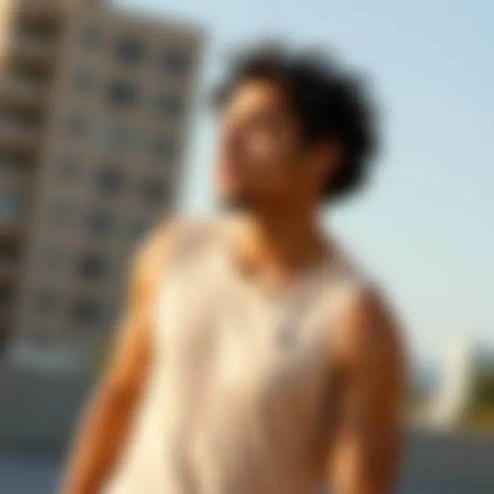 Lightweight tank top suitable for active wear