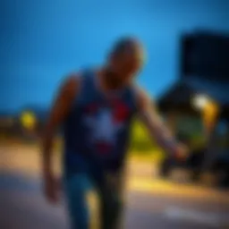 Stylish tank top with unique print