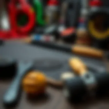 Essential Griptape Tools Tools and equipment essential for crafting personalized griptape.