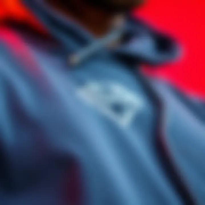 Examining the Craftsmanship of Diamond Hoodies Close-up of unique fabric texture of a Diamond Brand hoodie