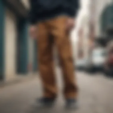 The Style of Dickies Skate Pants Stylish Dickies skate pants on display