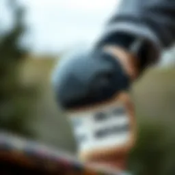 Close-up of a quality elbow pad showcasing its protective features