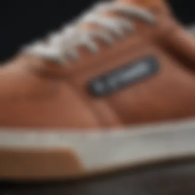 Close-up of premium materials used in the Etnies Michelin Joslin, highlighting texture and quality