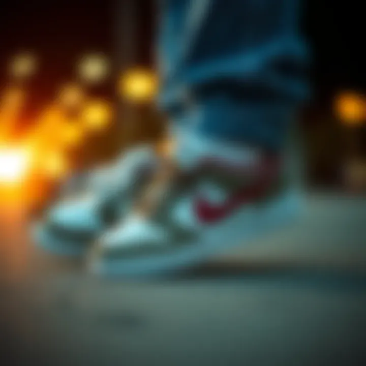 An illustrated timeline depicting the evolution of Nike Low sneakers in skate culture.