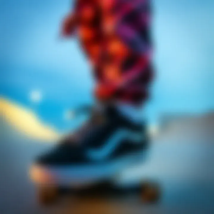 Style Representation with DVS Footwear Skateboarder showcasing style with DVS shoes