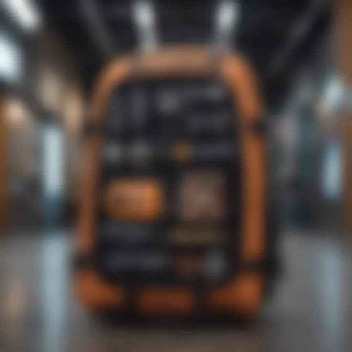 Versatile Compartments in Electric Skateboard Backpacks High-quality electric skateboard backpack showcasing various compartments