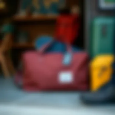 Herschel Duffle Packed for Travel Herschel duffle bag packed for a weekend getaway