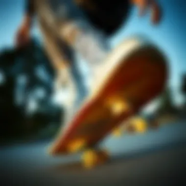 Tricks and Style on Board A skateboarder performing tricks while wearing multi-color checkered Vans, capturing the essence of skate culture.