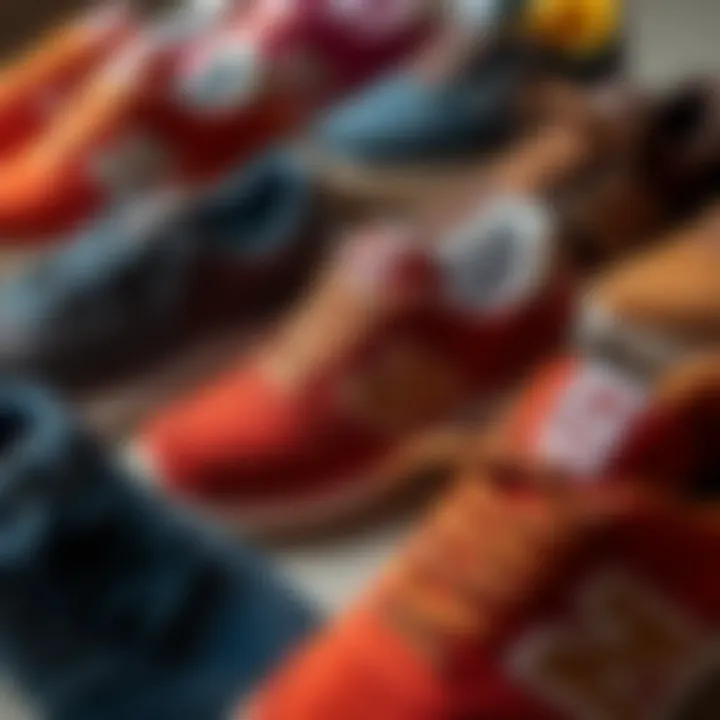 Diversity in Style: Colorways of New Balance Suede Sneakers A collection of New Balance suede sneakers in various colors