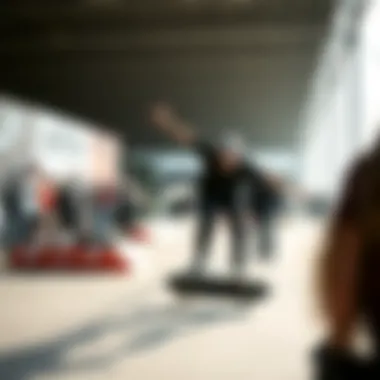 Community Skateboarding Event at Nike Kittery Community event showcasing skateboard competitions and local talent