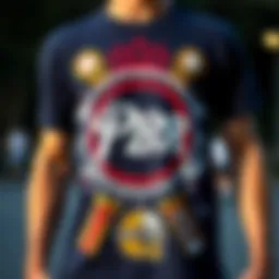 A vibrant PBR T-shirt design featuring skate culture elements