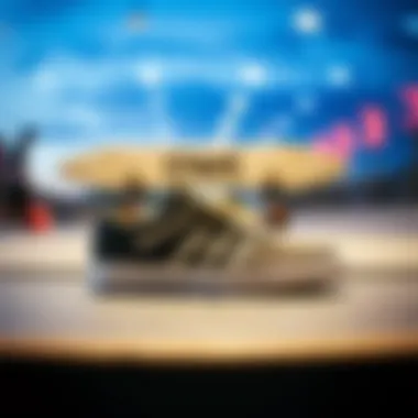 Straye Skeleton Shoes on display representing skate culture