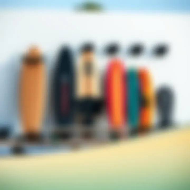 Diverse Options in Surf Skates Variety of surf skates on display