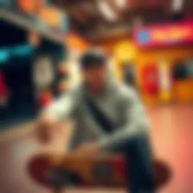 A vibrant online marketplace interface showcasing various grunge clothing options.