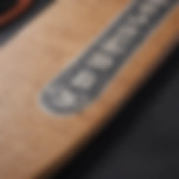 Close-up of a Plan B skateboard deck highlighting its craftsmanship and materials