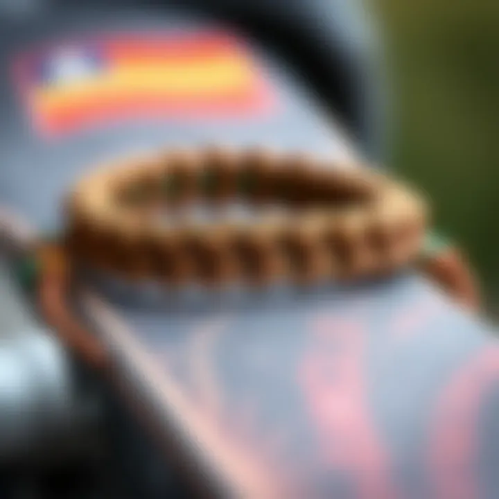 Handmade Craftsmanship Details Craftsmanship details of a handmade Rasta Clat bracelet