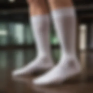 Sleek design of Stance white three-pack socks