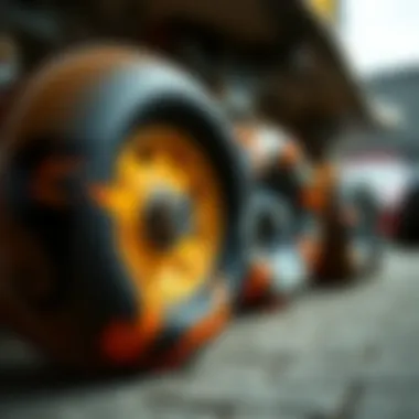 Artistry in Spitfire Wheel Design Close-up of Spitfire wheels showcasing unique designs and craftsmanship