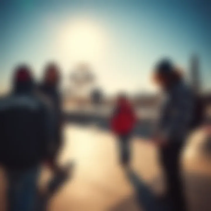 Community and Culture Around Spitfire A group of skaters showcasing their Spitfire gear at a skatepark