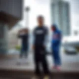 Urban Style and Graphic Sweatsuits Dynamic urban setting showcasing graphic sweatsuits