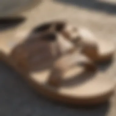 Close-up of the materials used in Vans Cayucos sandals