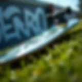 Close-up view of the Zero Misfits Deck showing its unique graphic design