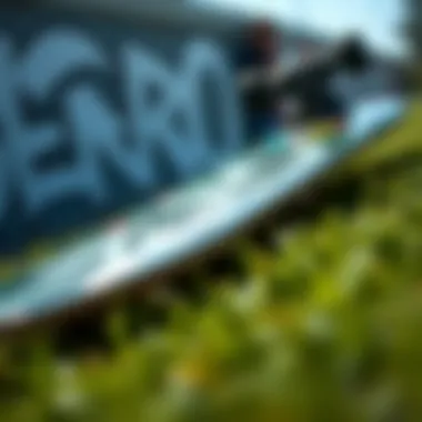 Close-up view of the Zero Misfits Deck showing its unique graphic design