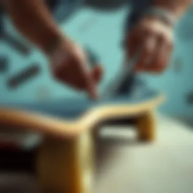 Proper alignment of grip tape on skateboard deck