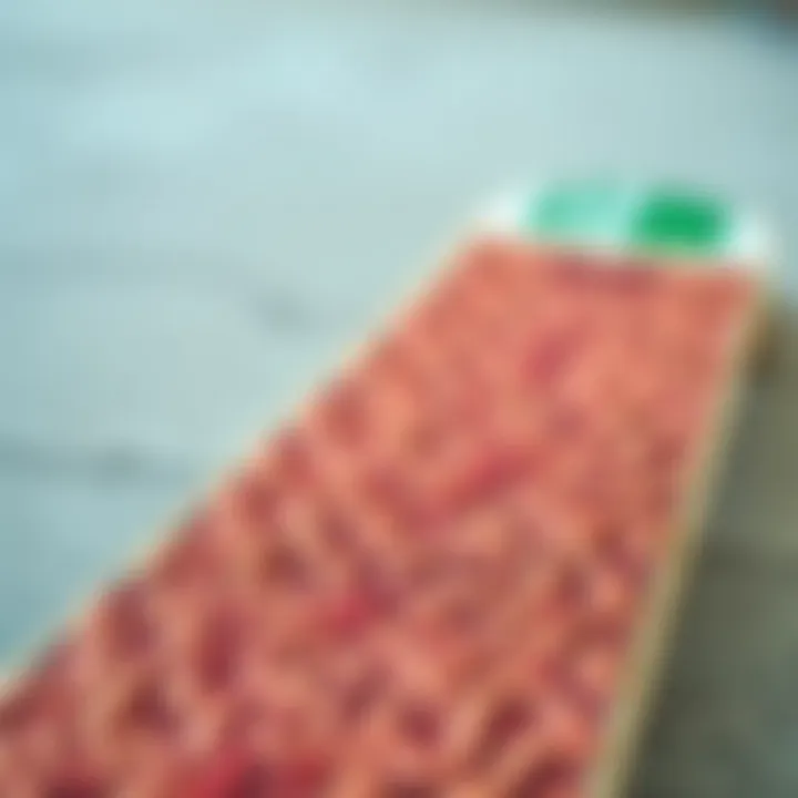 Detailed view of grip tape texture