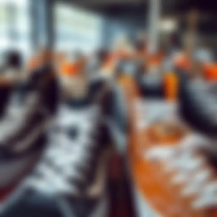 Exploring Modern Styles of Hi-Top Vans A modern display of various hi-top Vans styles available for purchase